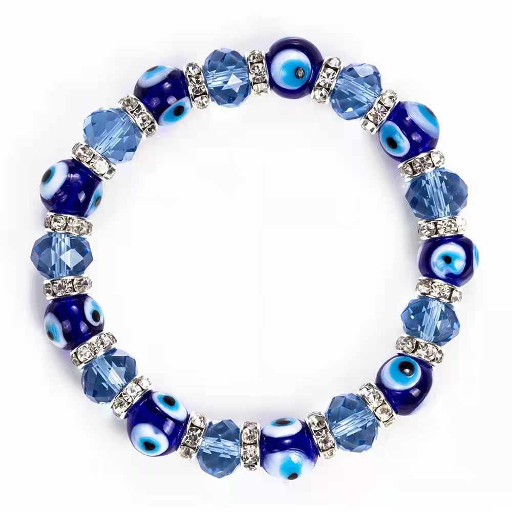 Wholesale Devil Eye Crystal Beads Bracelet